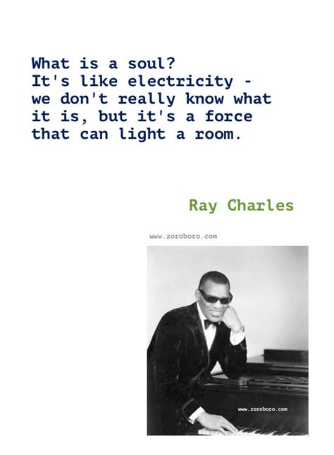 Ray Charles Quotes, Ray Charles On Jazz, Blues, Music, Life, & Dreams ...