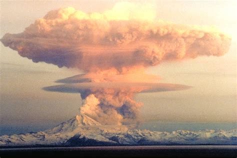 Redoubt Volcano in Eruption in Lake Clark National Park, Alaska image ...