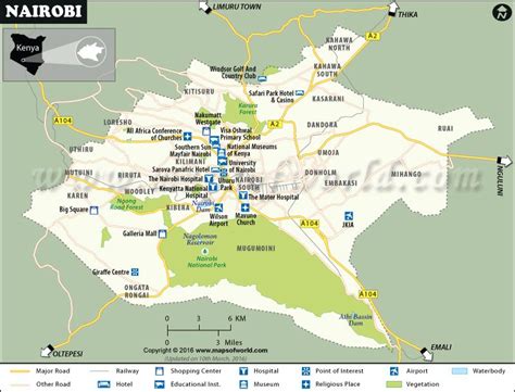 Nairobi City, Kenya - Map, National Park, Weather, Interesting Facts