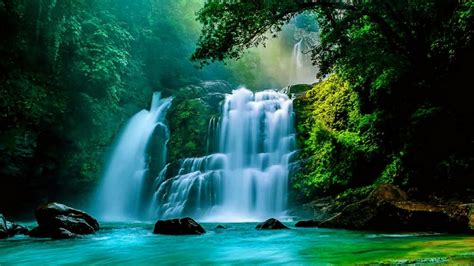 Nauyaca Waterfalls In The Rain Forests Puntarenas Province Costa Rica Ultrahd Wallpapers For ...