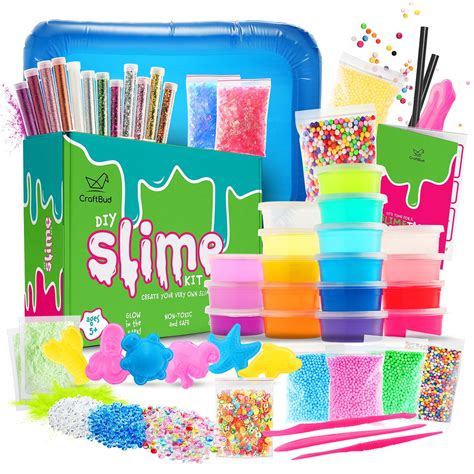 CraftBud Slime Kit DIY for Girls Boys , Kids Arts & Crafts Toys, Slime ...