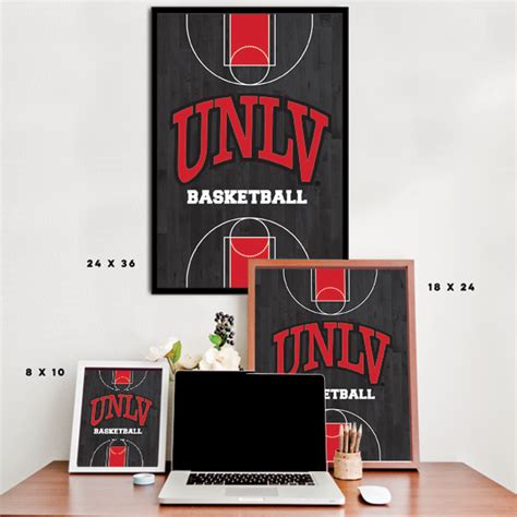 UNLV Rebels - Basketball Court – InspiredPosters