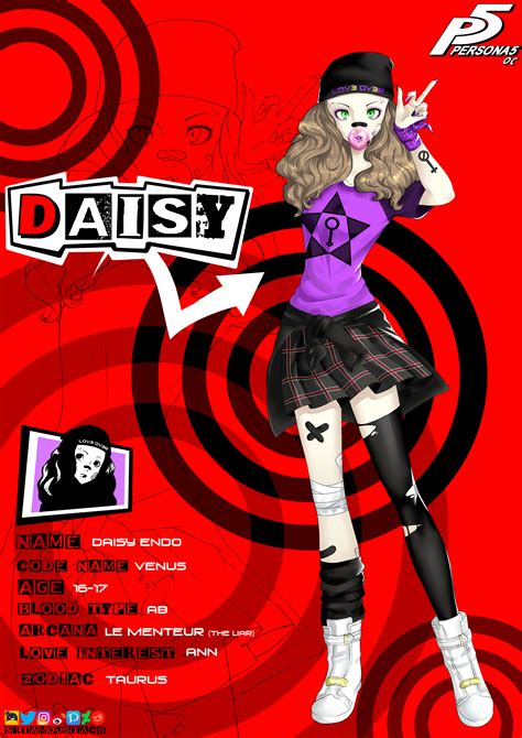 Persona 5 OC Daisy Endo by Srtamoustach on DeviantArt