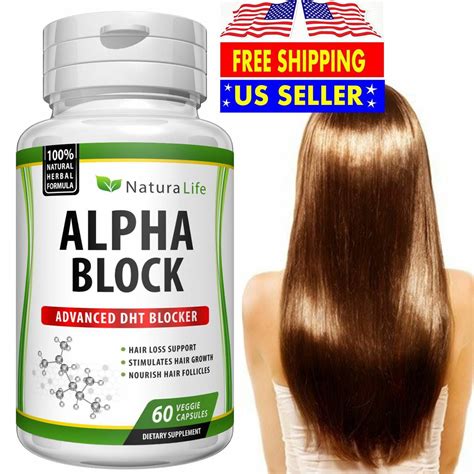 NATURAL DHT BLOCKER PREVENT HAIR LOSS HERBAL VITAMINS GROWTH 60 PILLS NEW - Walmart.com