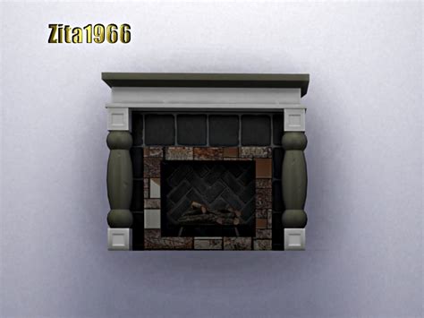 The Sims Resource - Art Deco Fireplace.