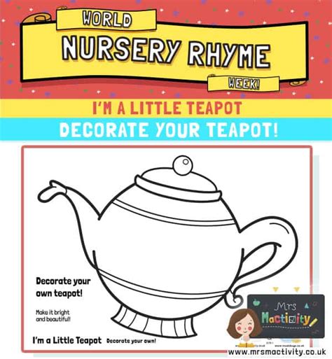 Im A Little Teapot Rhymes Worksheet With Images 271 - Riset