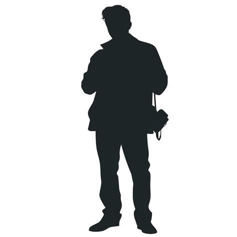 Premium AI Image | silhouette of a man with a camera in his hand ...