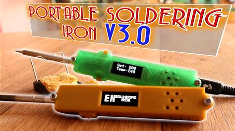 This my third version of the Arduino based portable soldering iron with T12 tips. It has an OLED ...