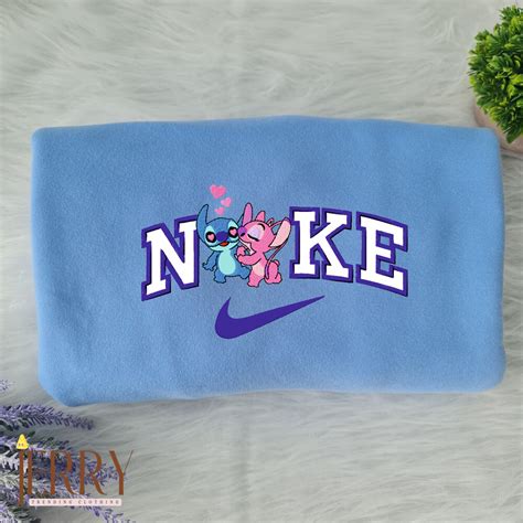 Stitch and Angel Disney Nike Embroidered Sweatshirts – Jerry Clothing