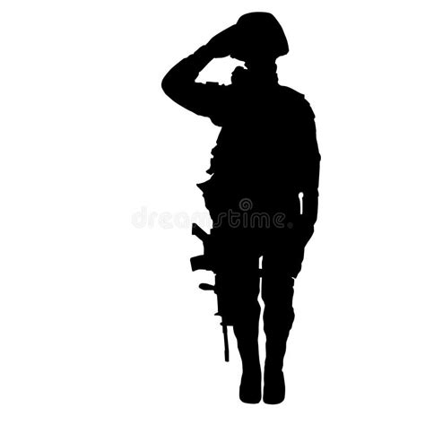 Military Salute Vector Illustration by Crafteroks Stock Vector - Illustration of salute, icon ...