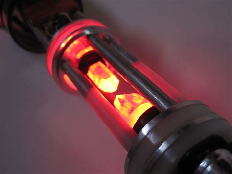 red lightsaber completed crystal chamber | Red lightsaber, Lightsaber ...