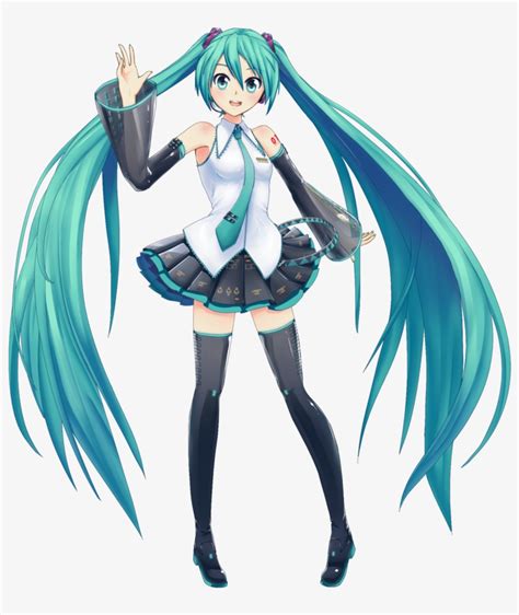 Hatsune Miku - Hatsune Miku Full Body - 800x893 PNG Download - PNGkit