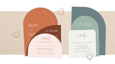 Stacked Wedding Invitations | Layered Wedding Invites & Stationery ...