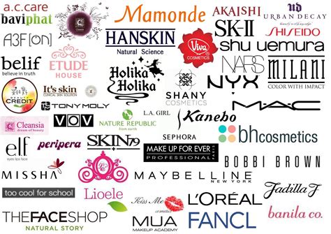 Cosmetic Companies Logos