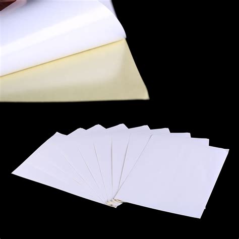 waterproof self adhesive A4 blank white vinyl sticker label paper for laser printer 100sheets-in ...