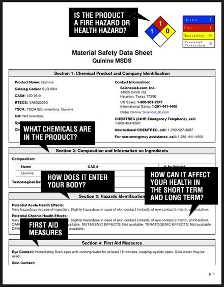 Material Safety Data Sheets and Safety Data Sheets | Environmental Health & Safety | Chaffey College