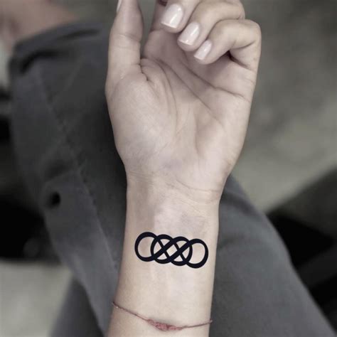 Double Infinity Temporary Tattoo Sticker - OhMyTat