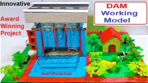 Dam working model 3d | inspire award | howtofunda | innovative project | science project - YouTube