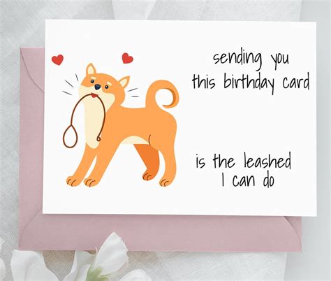 Funny Birthday Card, Dog Birthday Card, Dog Card - Etsy