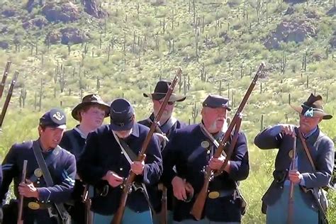 Picacho Peak Civil War Reenactment in the Southwest, Arizona State Park