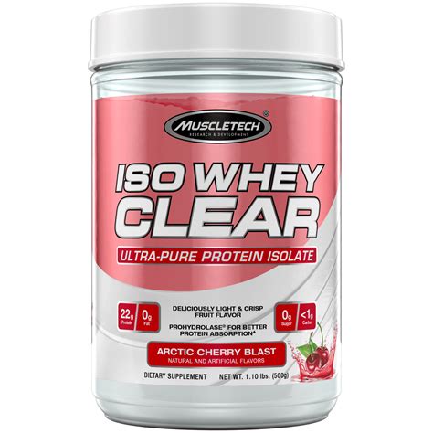 Iso Clear Hydrolyzed Protein Drink Mix Powder, Light and Refreshing ...