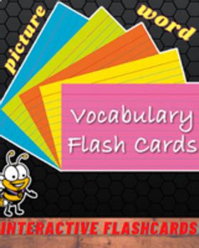 Realistic Vocabulary Flashcards BUNDLE by SELECTED TEACHING MATERIALS
