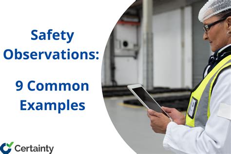 Safety Observations Examples: The 9 Most Common