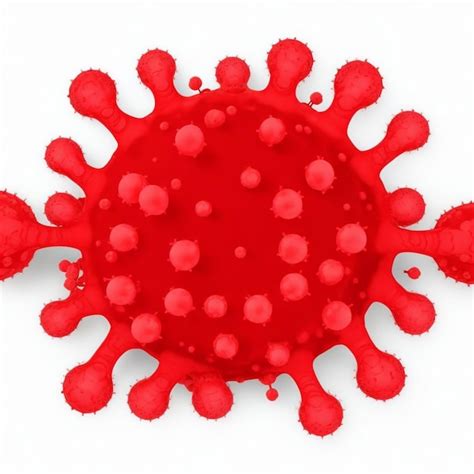 Premium AI Image | vector covid19 coronavirus red virus cell spread background concept