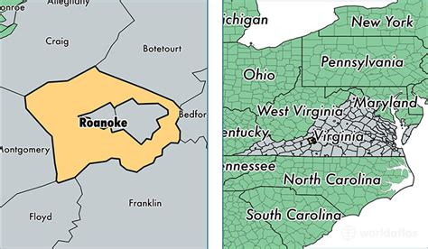 Roanoke County, Virginia / Map of Roanoke County, VA / Where is Roanoke County?