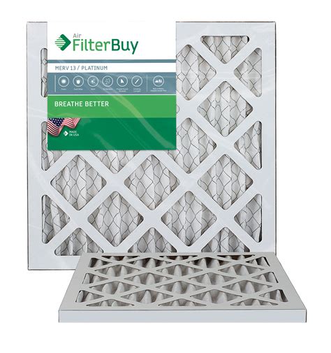 FilterBuy 14x18x1 MERV 13 Pleated AC Furnace Air Filter, (Pack of 2 ...