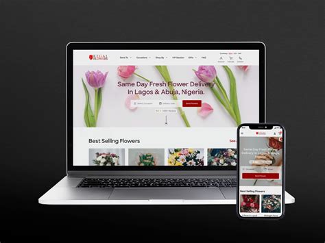 Responsive Homepage | Regal Flowers by Emmanuel Odoemelam on Dribbble