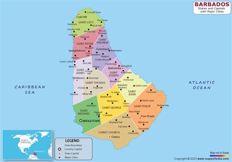 Barbados Map | HD Map of the Barbados