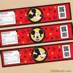 FREE Printable Mickey Mouse Water Bottle Labels