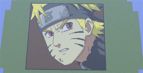 Naruto Uzumaki (Naruto Shippuden) [ Pixel Art ] Minecraft Map