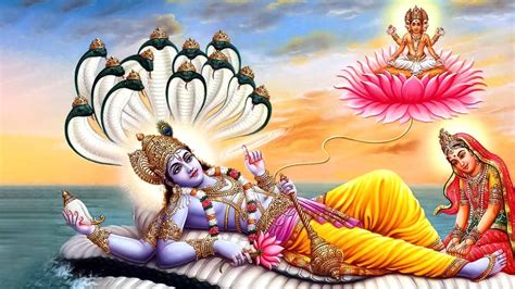 Lord Vishnu On Snake | भगवान विष्णु और सांप | Lord Vishnu Ka Saap ...