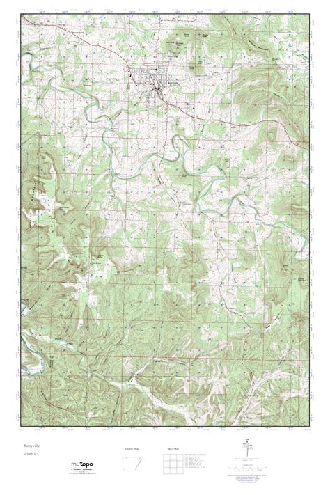 MyTopo Berryville, Arkansas USGS Quad Topo Map