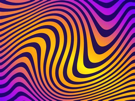 Colorful Wavy Lines Vector Background