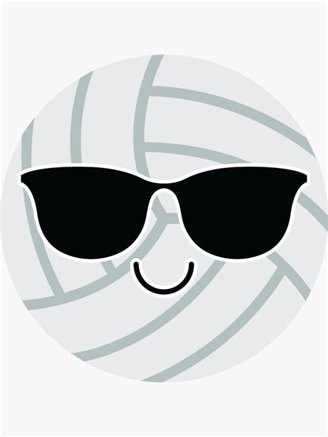 "Volleyball Emoji " Sticker by HippoEmo | Redbubble