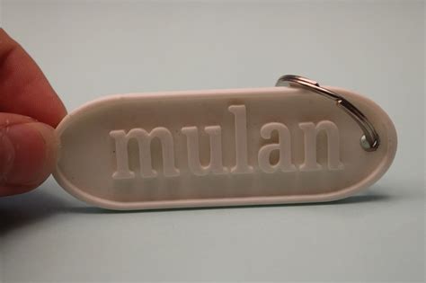 Editable name keychain by Mulan _VB | Download free STL model | Printables.com