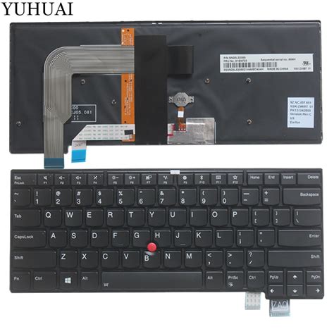 NEW US Laptop Keyboard For Lenovo Thinkpad T460S T470S Backlit Keyboard English 01EN682 01EN723 ...