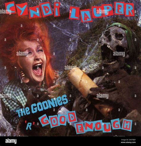 Cyndi Lauper - The Goonies ‘R’ Good Enough - Classic vintage vinyl album Stock Photo - Alamy