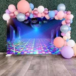 Disco Backdrop Music Dance Party Backdrop Club Music Birthday Party ...