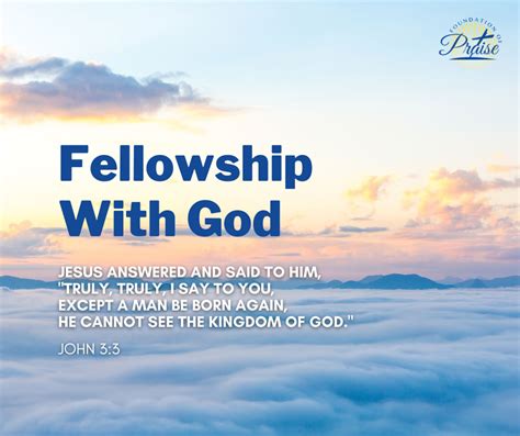 Fellowship with God | Foundation of Praise