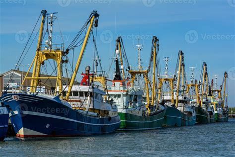 big fishing boats in the harbour 7542347 Stock Photo at Vecteezy