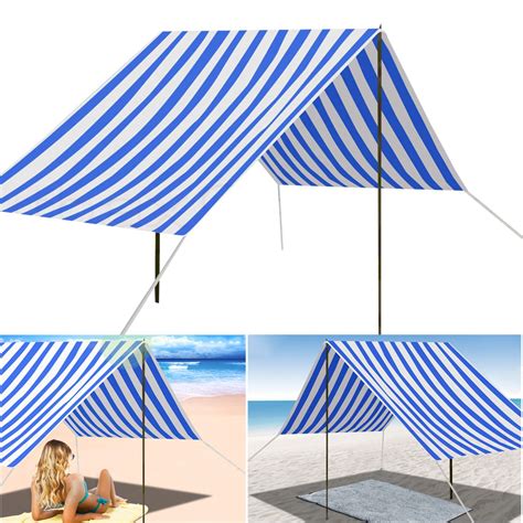 330x180cm Portable Beach Tent UV Sun Shade Shelter Canopy Outdoor ...