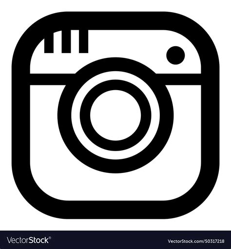 Instagram camera flat icon isolated on white Vector Image