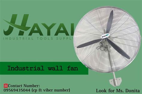 Industrial wall fan, Furniture & Home Living, Lighting & Fans, Fans on Carousell