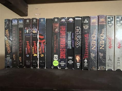 My new vhs horror collection, recently acquired tapes from over ...