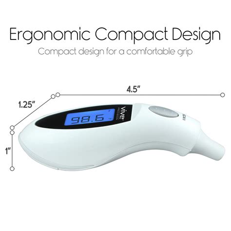 Ear Thermometer - Most Accurate for Fever + Temperature - Vive Health