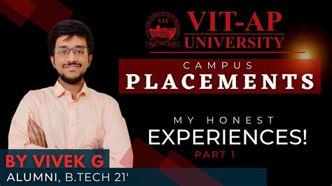 Campus Placements at VIT-AP University | Experience by Alumni 🔥🔥 | Part: 01 - YouTube